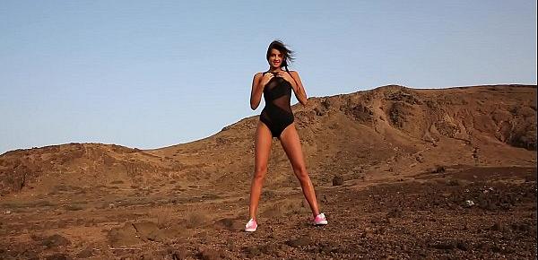  Young Teen Melena Maria Rya Naked in the Desert